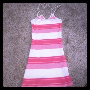 Pink & White Stripped Tank